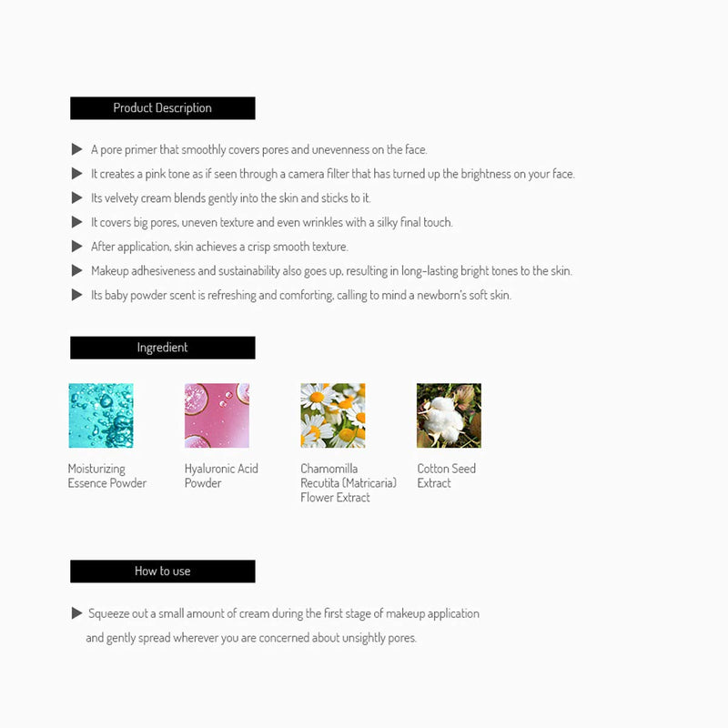 SO NATURAL SELFIE BLUR PRIMER - BeesActive Australia