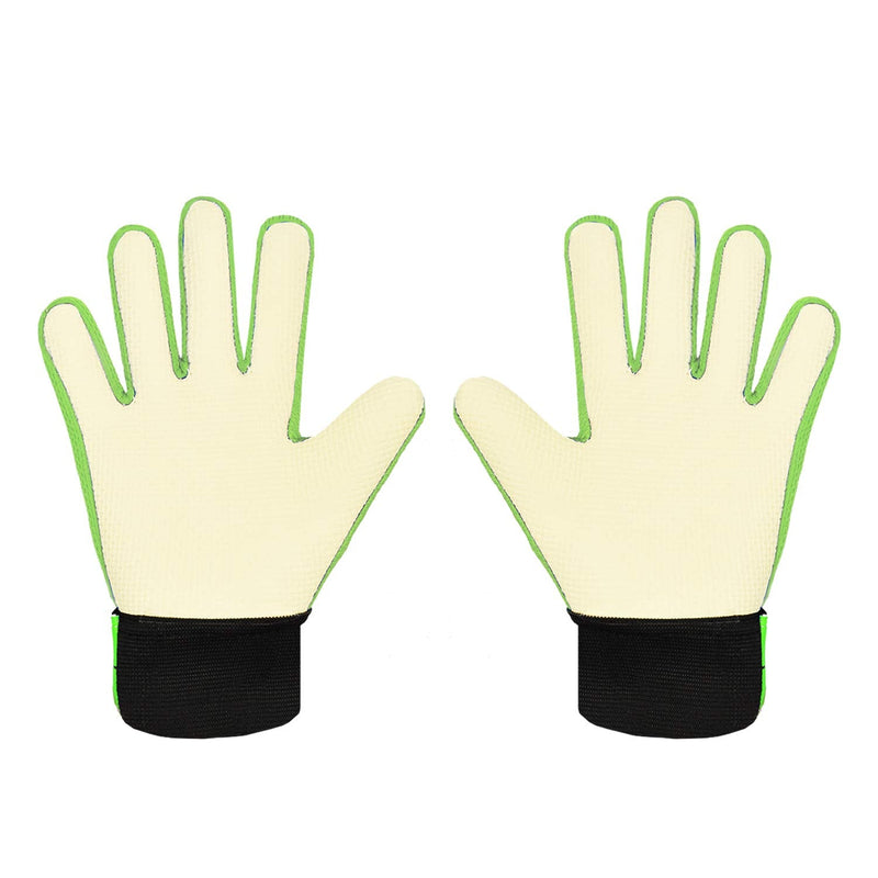 Sportout Kids Goalkeeper Gloves, Soccer Gloves with Double Wrist Protection and Non-Slip Wear Resistant Latex Material to Give Protection to Prevent Injuries Green 8 - BeesActive Australia