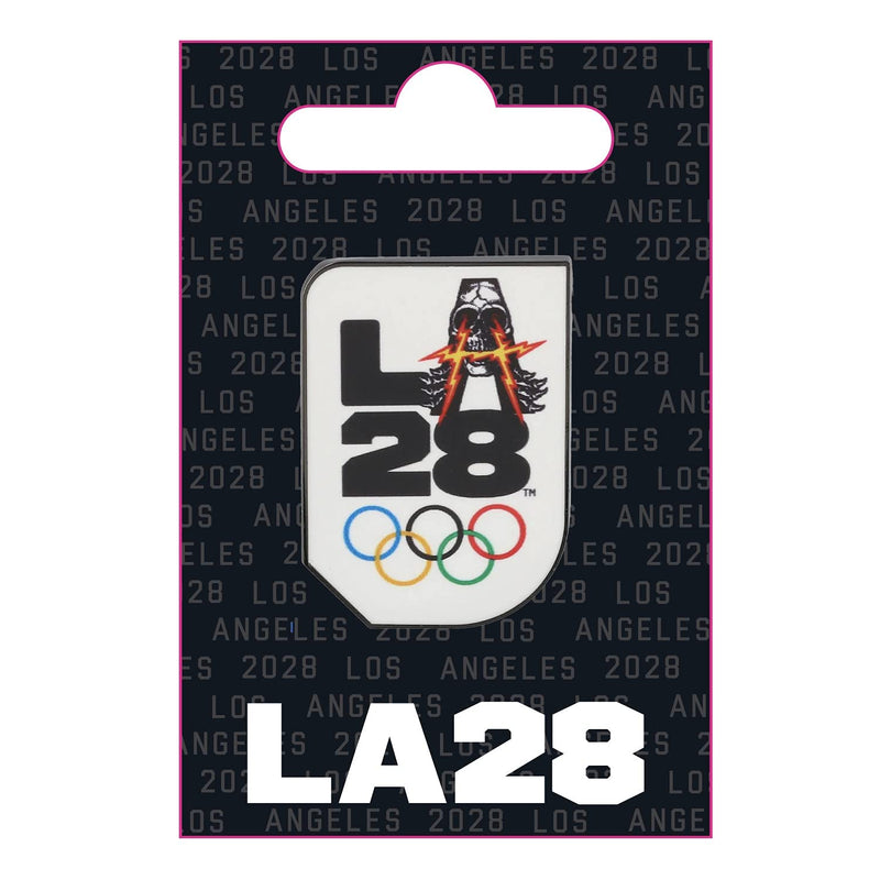 Summer Olympics Los Angeles 2028| LA '28 Olympics Logo & Skateboarding A Design Lapel Pin | On Backer Card - BeesActive Australia