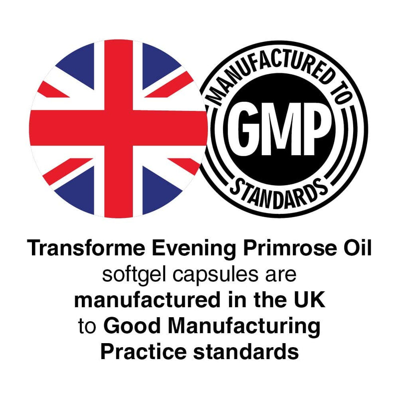 Evening Primrose Oil Capsules 1300mg, 240 Softgels, Cold Pressed Omega 6, GLA & LA, Gluten Free, by Transforme 240 Count (Pack of 1) - BeesActive Australia