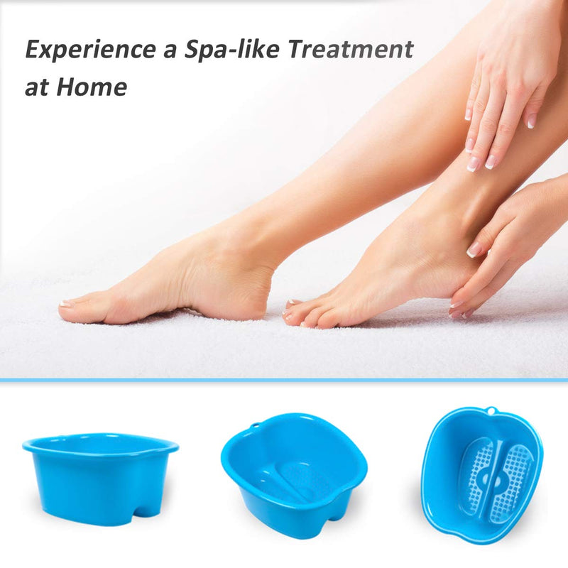 MitButy Large Foot Bath Spa Bowl for Home Use - Sturdy Plastic Foot Soak Basin for Pedicure, Relax, Detox and Massage - Foot Tub Get Rid of Callus, Cuticles, Dead Skin - Fits All Size - BeesActive Australia