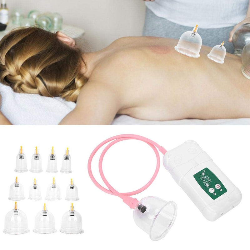 Vacuum Cupping Cup, Usb Charging Intelligent Operation Anti Cellulite Body Massage Helper, Electric Suction Cupping Set for Salon or Home Use - BeesActive Australia
