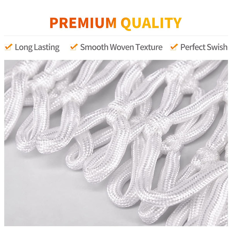 PACEARM Basketball Net Replacement Heavy Duty Net - All Weather, Anti Whip - Fits Indoor & Outdoor Rims - 12 Loops - BeesActive Australia