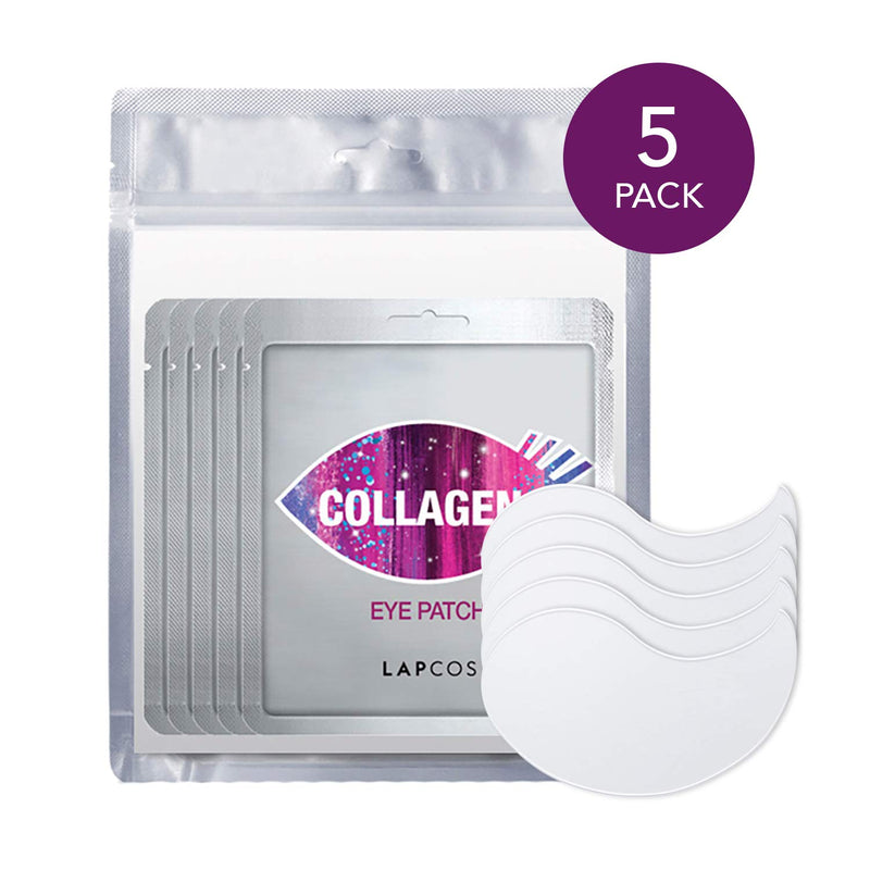 LAPCOS Collagen Eye Mask, (5 Pack) Under Eye Patches to Firm and Smooth the Delicate Eye Area, Treatment for Puffy Tired Skin, Korean Beauty Favorite - BeesActive Australia