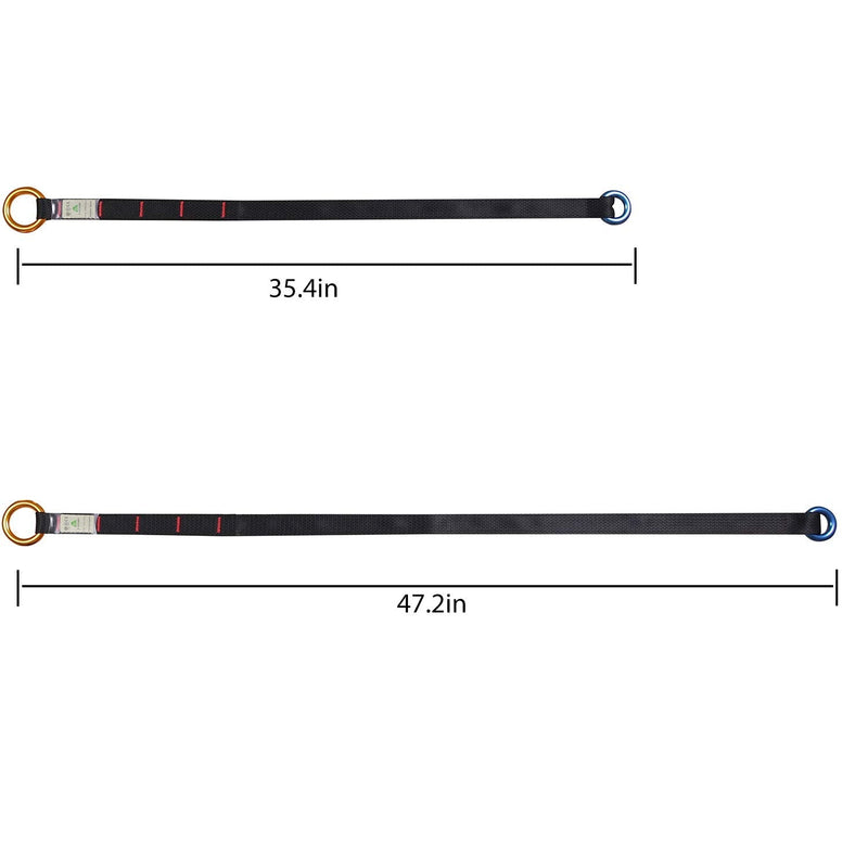Arborist Friction Saver Tree Climbing Cambium Saver - Retrievable Anchor Loop Belt Sling CE Certified 23KN 47.2 inch/35.4 inch 35.4 Feet - BeesActive Australia