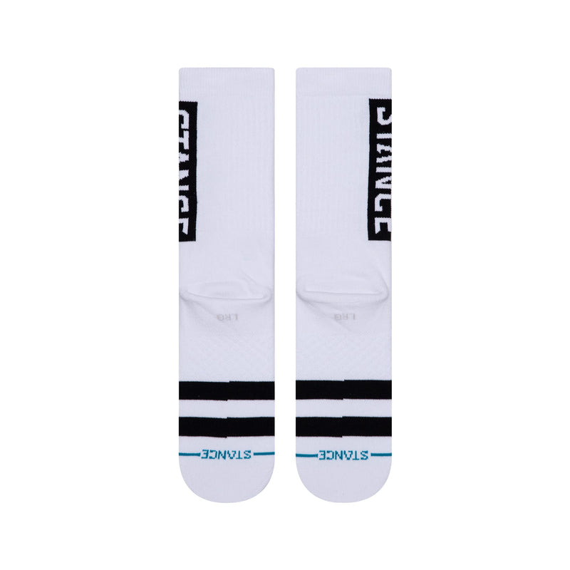 Stance OG Crew Socks Large White - BeesActive Australia