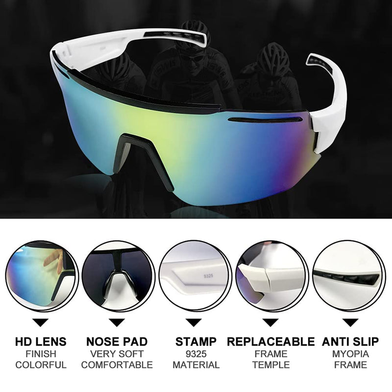 Sunglasses, Polarized Sunglasses for Men Women,UV400 Sports Sunglasses for Cycling Baseball Fishing Golf - BeesActive Australia