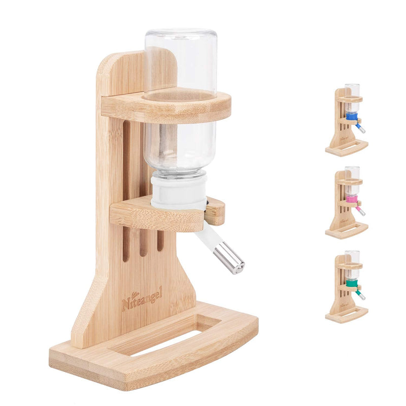 Niteangel Water Bottle with Stand for Syrian Dwarf Hamsters Gerbils Mice Rats Degus Small pet Rodents White - BeesActive Australia