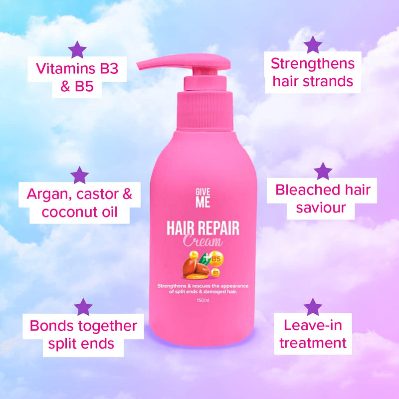 Give Me Cosmetics Hair Repair Cream Leave-In Treatment | Reduces Split Ends | Damage Reverse - BeesActive Australia