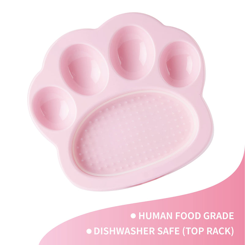 PetDreamHouse PAW Slow Feeder Interactive Bowl Baby Pink Slow Feeder & Lick Pad Mini - BeesActive Australia