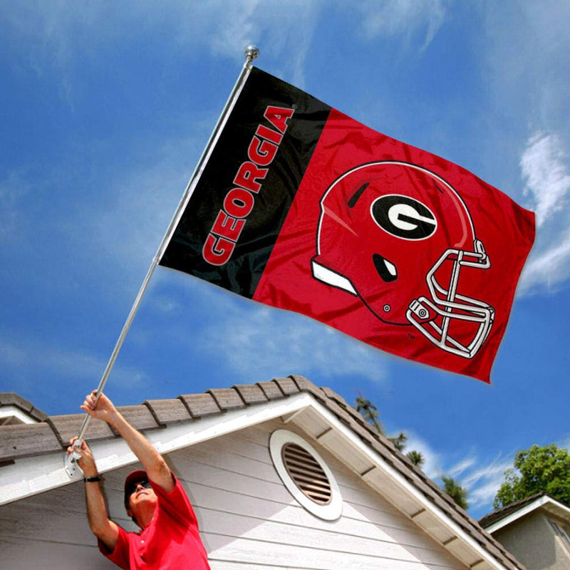 College Flags & Banners Co. Georgia Bulldogs Football Helmet Flag - BeesActive Australia