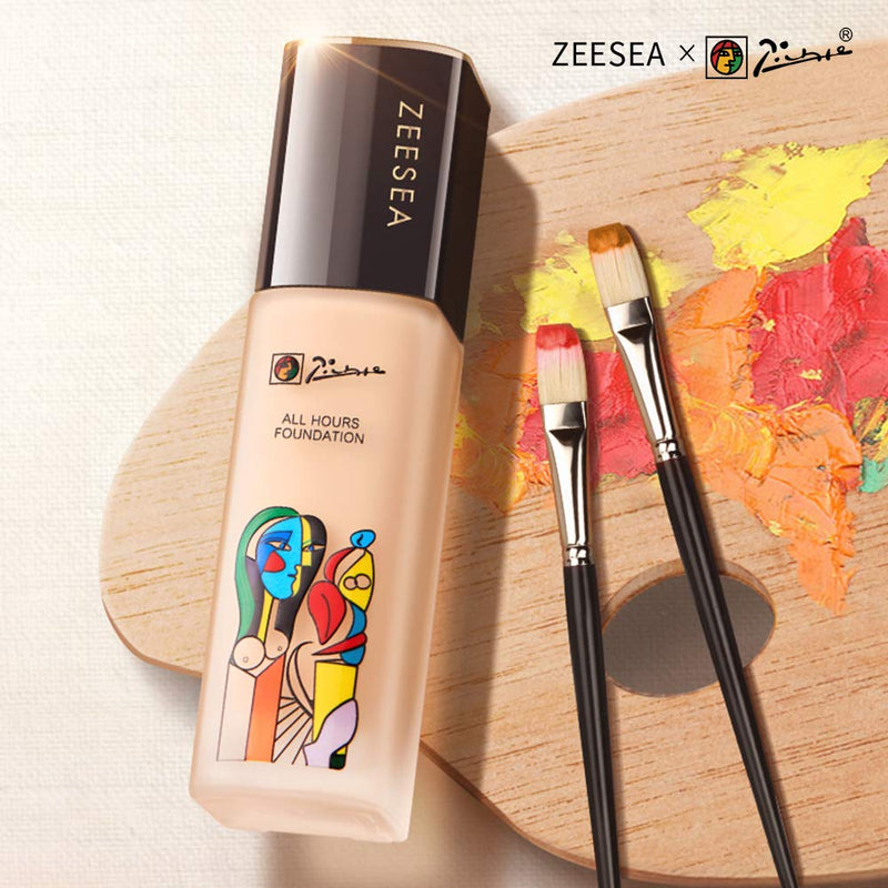 ZEESEA Picasso Full Coverage Matte Liquid Foundation Natural Flawless Long Lasting Oil-Control Moisturizing Concealer Liquid Foundation (MW1 Ivory (Matte Concealer)) MW1 Ivory (Matte Concealer) - BeesActive Australia