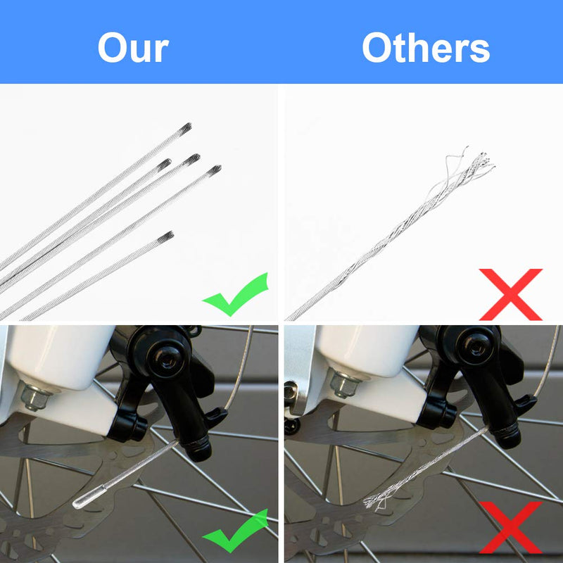 Hapleby 10PCS Premium Bike Brake Cable, Professional Bicycle brake line for Mountain and Road, Free For End Caps and End Ferrule - BeesActive Australia
