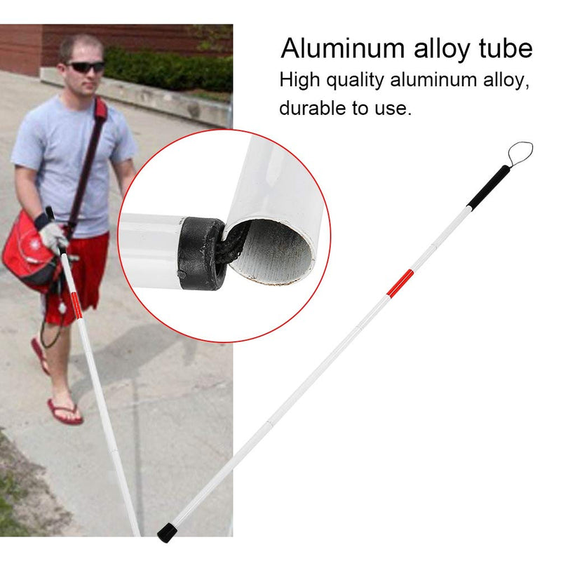 Folding Walking Stick - Portable Reflective Cane Crutch Anti-Shock Guide Walking Stick for Blind People (Local delivery) - BeesActive Australia