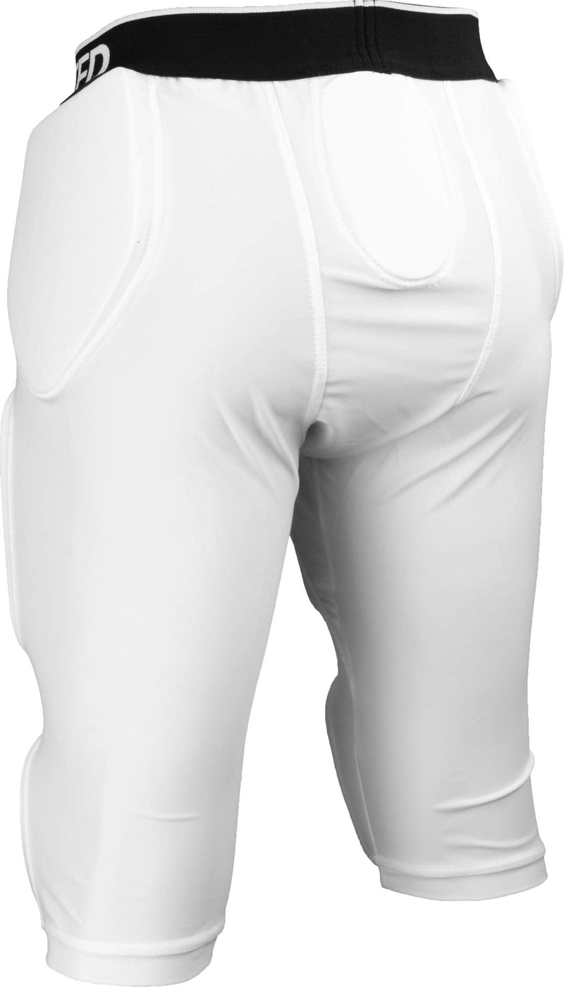 Sports Unlimited Omaha Adult 7 Pad Integrated Football Girdle White Small - BeesActive Australia