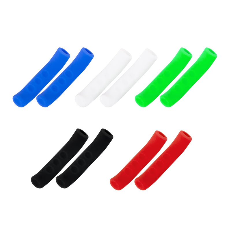 Framendino, 5 Pairs Anti-Slip Bicycle Brake Lever Grip Protector Cover Silicone Brakes Handle Sleeve for Mountain Road Bike Cycling 5 Colors - BeesActive Australia