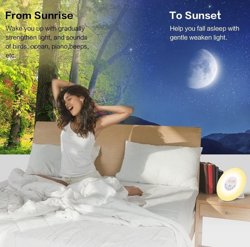 LLOYDS PHARMACY LloydsPharmacy SAD Lamp - Helps Combat Seasonal Affective Disorder | Wake Up Light with Radio - BeesActive Australia
