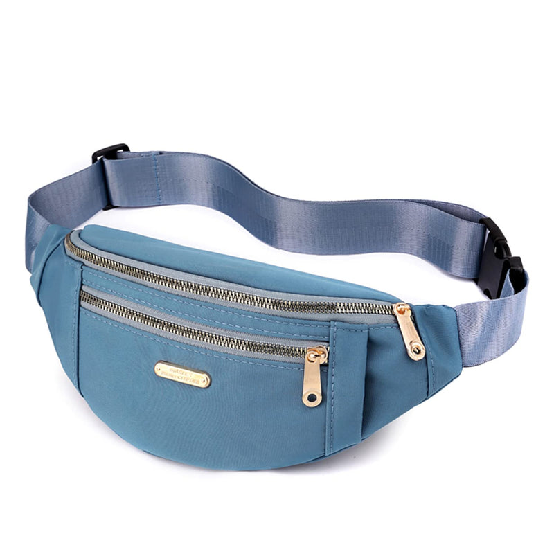 Fanny Pack - Waist Pack for Women - Waterproof Waist Bag for Running Traveling Sports Blue - BeesActive Australia