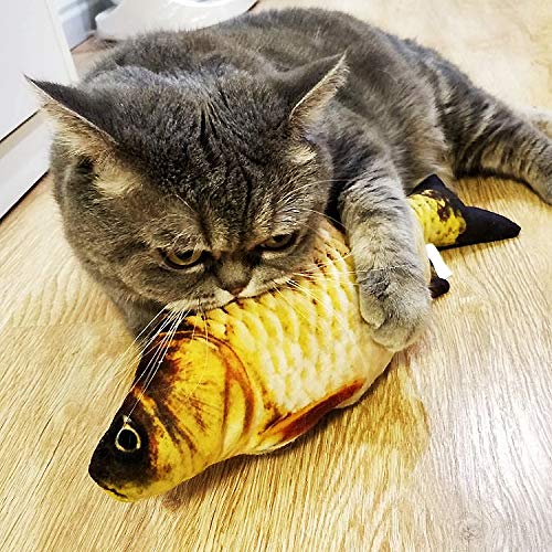 HAPY SHOP Catnip Toys 5 Pack - Simulation Fish Shape Realistic Fluffy Catnip Doll Interactive Pets Pillow Chew Bite Supplies for Cat Kitten Kitty - BeesActive Australia