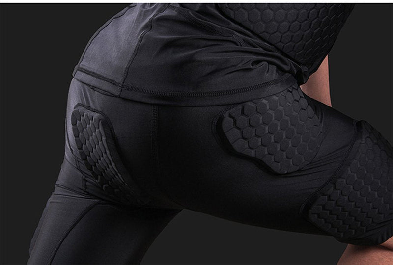 yingfeg bb Men’s Padded Shorts Training Compression Protective Underwear Hip Butt Pad Short X-Large - BeesActive Australia