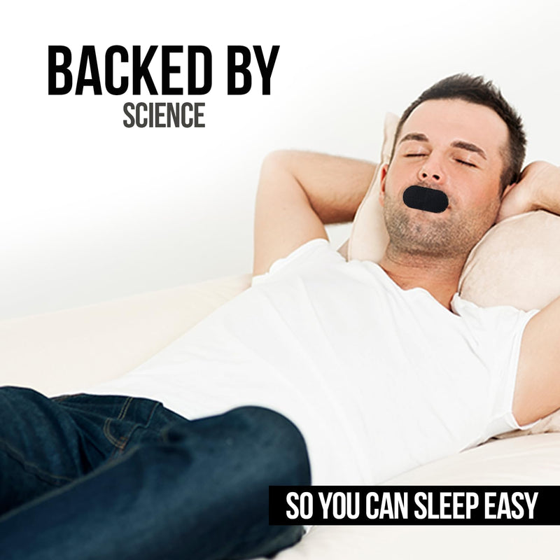 Longevity Sleep Tape - Mouth Tape for Sleeping, Snoring Aid, Improved Nasal Breathing, Strong But Gentle Adhesion (30 Strips) - BeesActive Australia