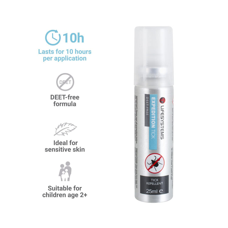 Lifesystems Tick Insect Repellent Pump Spray 25ml Long Lasting Ideal For Children Single - BeesActive Australia