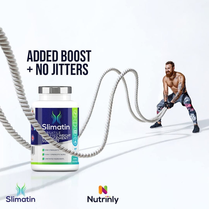 Slimatin Natural Weight Loss Pills for Women and Men | Keto Friendly, 30 Servings - 10 in 1 - with Pure Garcinia Cambogia, Gymnema Sylvestre, Dandelion, InnoSlim & More - Made in The U.K - BeesActive Australia