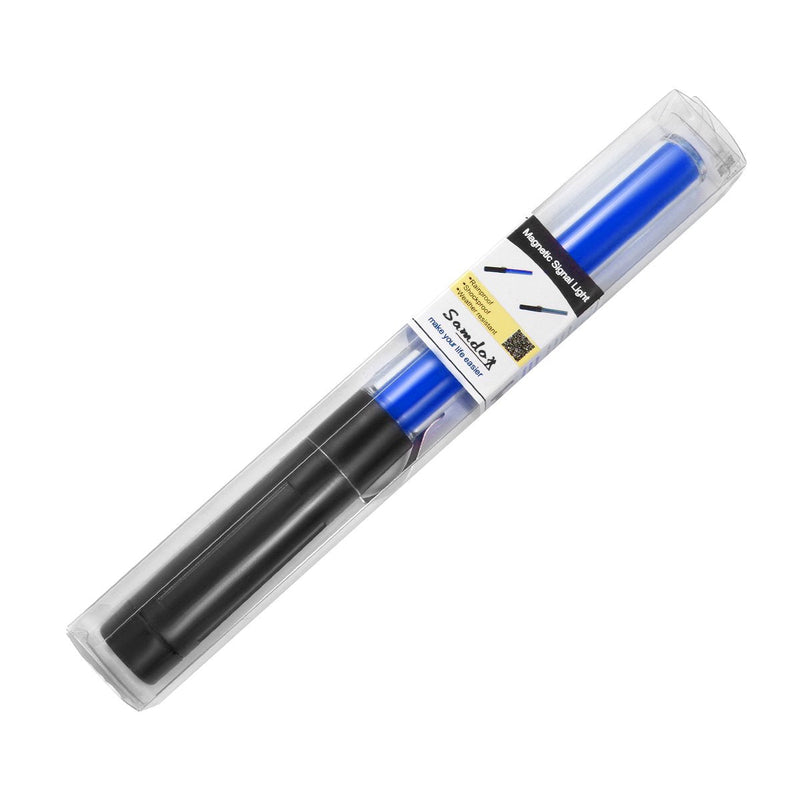SAMDO 11.0 inch Magnet Wand Baton Traffic Control Road Safety Lamp Military Survival LED Light Stick (Blue) Blue - BeesActive Australia