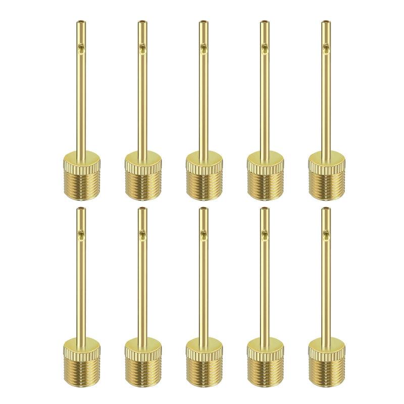 PremierAdapter Inflating Glod Pump Needle (Pack of 10) Adapter Needle Ball Football Rugby Volleyball Netball Valve Adapter, Smooth Edges Won't Hurt Our Balls [TY69] - BeesActive Australia