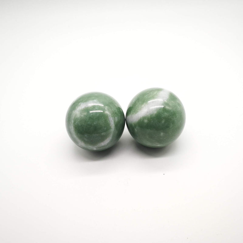 BCQLI 2"Greenish Stone Baoding Balls,Hand Exercise Tool - BeesActive Australia