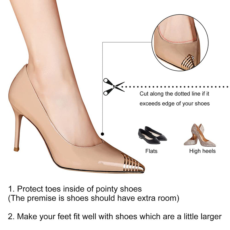 Silicone Gel Toe Caps Soft Ballet Pointe Dance Athlete Shoe Toe Pads Toe Protector with Breathable Hole 2 Pairs Toe Protector - BeesActive Australia