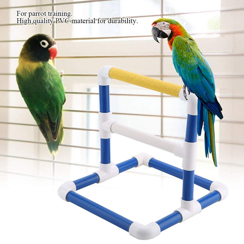 Parrot Training Stand Pet Bird Table Perch Stands PVC Bird Standing Platform Bird Shower Bath Stand Rack Standing Gym Training Grinding Toy Playstand Holder Scrub - BeesActive Australia