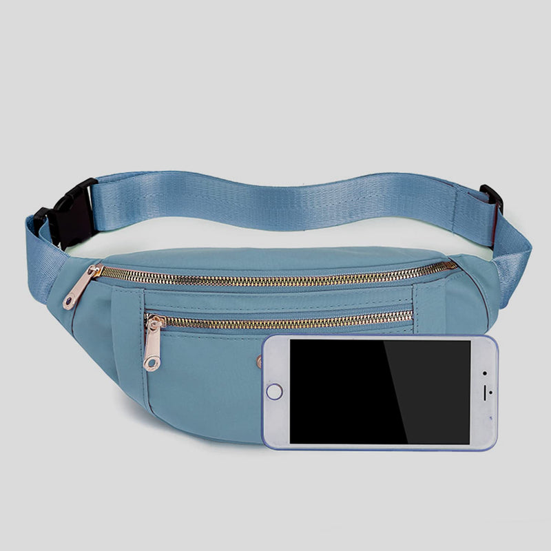 Fanny Pack, Waist Pack for Women, Waterproof Waist Bag for Running Sports Travel Blue - BeesActive Australia