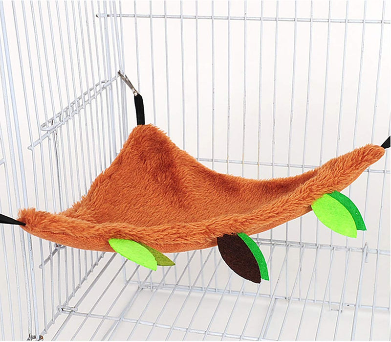 Hamiledyi Hamster Hammock Small Animals Hanging Warm Bed House Organic Natural Apple Wood Chewing Stick Rat Cage Nest Accessories Toy Hanging Tunnel and Swing for Sugar Glider Squirrel - BeesActive Australia