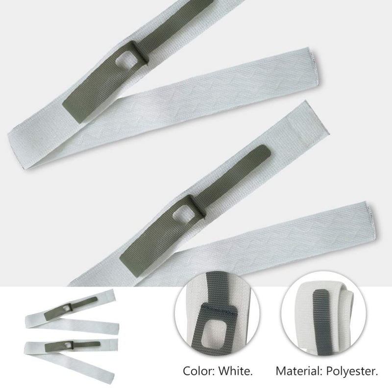 EXCEART 4pcs Urine Leg Bag Strap Padded Urine Drainage Adjustable Catheter Leg Bag Support Strap Fixing Band Holder White 50x2.5cm - BeesActive Australia