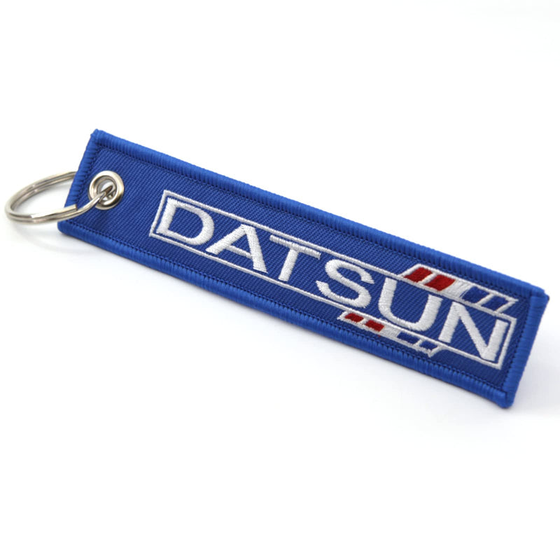 Jet Tag Key Chain Datsun - 1 inch x 5 inches Blue - BeesActive Australia