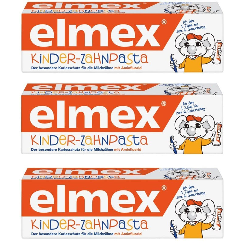 Elmex Children's Toothpaste, 50 ml (Pack of 3) - BeesActive Australia