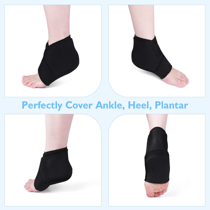 Heel Ice Pack for Pain Relief, Helthrelife Gel Ankle Ice Pack Wrap Adjustable for Heel Pain, Plantar Fasciitis, Achilles Tendinitis, Dry Cracked Heels, Sprain, Sports Injuries Pack of 1 - BeesActive Australia