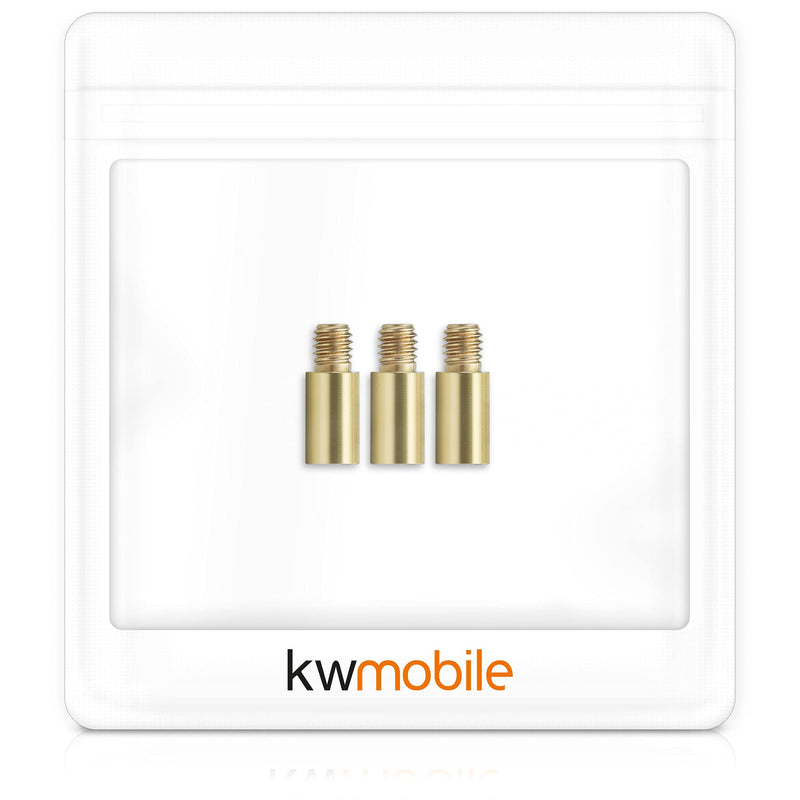 kwmobile 0.05oz Dart Weights - Set of 3X Brass 1.5 Gram Weights for Darts with 2BA Threads Dart Accessories - Gold - BeesActive Australia