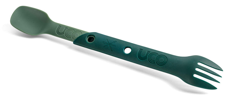 UCO Switch Spork 2-Piece Integrated Camping Utensil Set Camp Green - BeesActive Australia