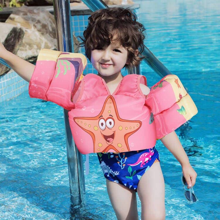DOOHALO Kids Swim Floats for 28-70 Pounds Kid Arm Shoulder Float Vest Fit for 2 - 8 Years Older Boys Girls Toddler Baby Children Whale - BeesActive Australia