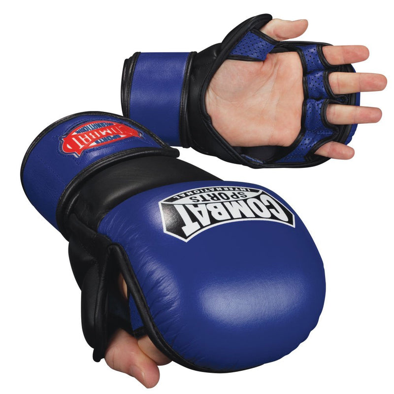 [AUSTRALIA] - Combat Sports Safety MMA Training Sparring Gloves White-Black Large 