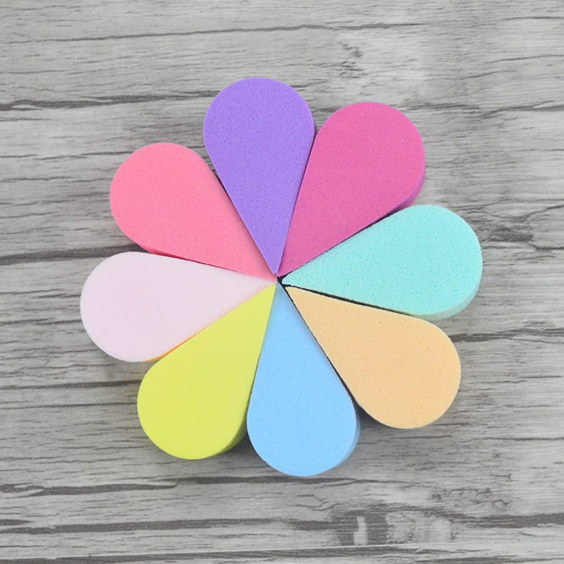 Healifty 8pcs Face Paint Sponges Soft Dual Use Petal Shape Reusable Facial Pads for Makeup & Cleaning - BeesActive Australia