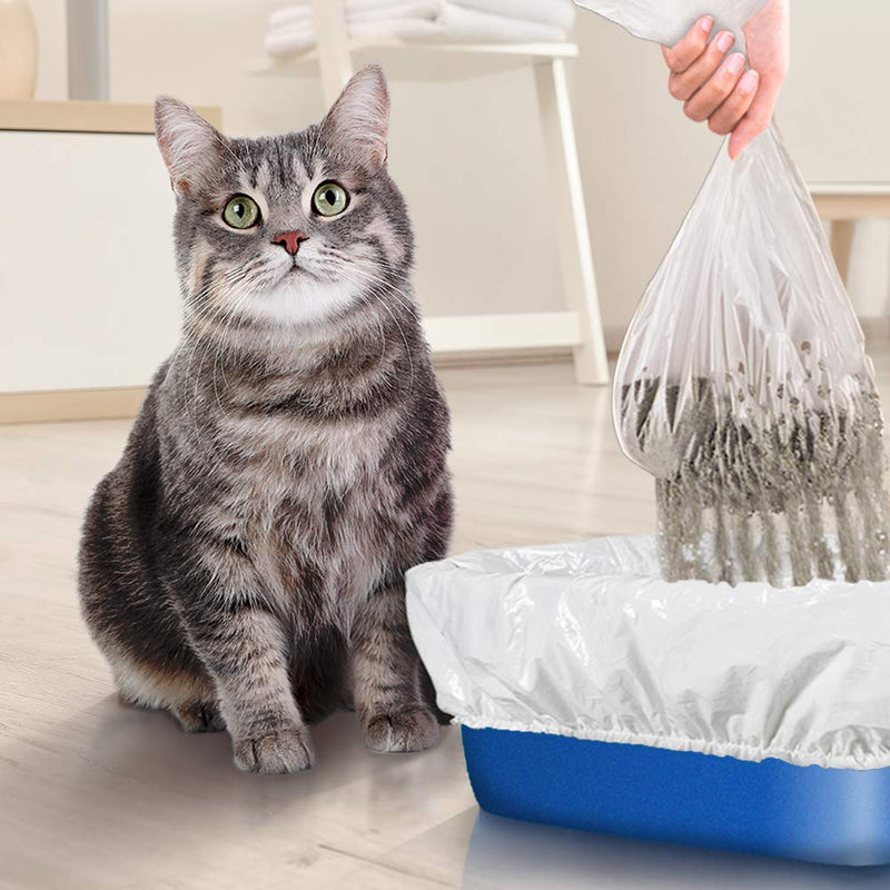 Alfapet Kitty Cat Pan Disposable, Elastic Sifting Liners- 5-Pack + 1 Solid Transfer Liner -for Large, X-Large, Giant, Extra-Giant Size Litter Boxes- with Easy Fit Sta-Put Technology - Pack of 2 - BeesActive Australia