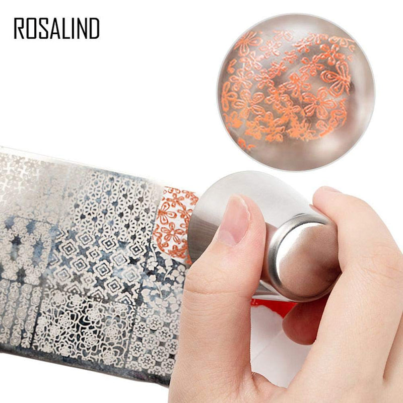 Professional Nail Stamper Scraper Soft Silicone Clear Stamper DIY Nail Art Stamping Tool Nail Decoration Kit(01) 01 - BeesActive Australia