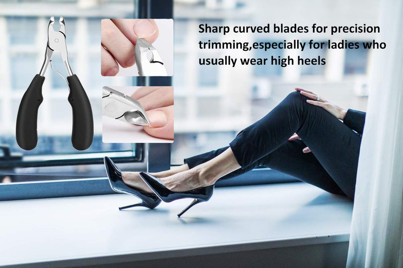 Ingrown Nail Clippers Pedicure Tools, Ingrown Toenail Tools for Women, High Heel Girls Tired from Walking, Professional Ingrown Toenail Treatment for Seniors Suffering from Thick Nails Regular - BeesActive Australia