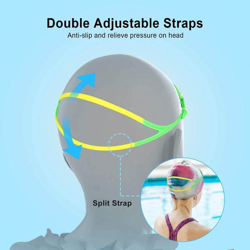 Kids Swim Goggles, 2 Pack Swimming Goggles No Leaking Anti Fog Kids Goggles for Boys Girls(Age 6-14) - BeesActive Australia