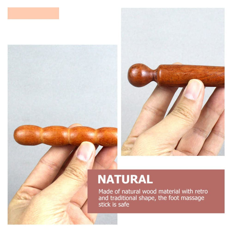 Beavorty 3Pcs Wooden Reflexology Sticks Foot Hand Massage Wooden Stick Tools Thai Face Neck Back Waist Massager Trigger Points - BeesActive Australia