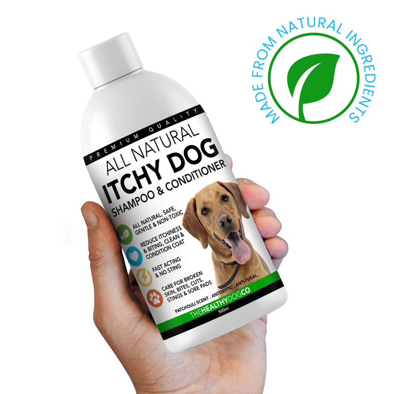 The Healthy Dog Co - Dog Shampoo for Itchy Skin - Dog Shampoo Sensitive Skin - Natural Itch Relief for Dogs - Dog Itchy Skin Treatment - Itchy Skin Relief for Dog - Anti Itch Dog Shampoo - 16oz - BeesActive Australia