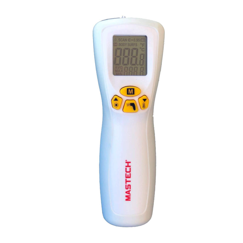 Mastech MS6591P Infrared Digital Thermometer Non-Contact Forehead with 2 measurement modes: Body (32ºC-42ºC) and Surface (0ºC-100ºC) - BeesActive Australia